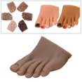 thumbnail image 2 of HILABEE Nail Practice Foot Model Fake Toes for Nail Art Training Display Left B, 2 of 9