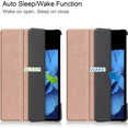 thumbnail image 2 of For Vivo Pad 11", Tri-Fold Smart Tablet Cover, PC Back Cover Slim Cover Multi-View Stand Hard Case Cover for Vivo Pad 11" Auto Sleep/Wake Tablet Cover Rose Gold, 2 of 4