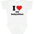 thumbnail image 3 of Inktastic I Heart My Babysitter Boys or Girls Baby Bodysuit, 3 of 5