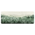thumbnail image 2 of Green Forest Mountain Bathroom Rug, Green Misty Forest Tree Non Slip Soft Bath Mat, Nature Scenery Landscape Bath Rugs for Bathroom Living Room Bedroom Kitchen Indoor for Home Decor,17X48IN, 2 of 4