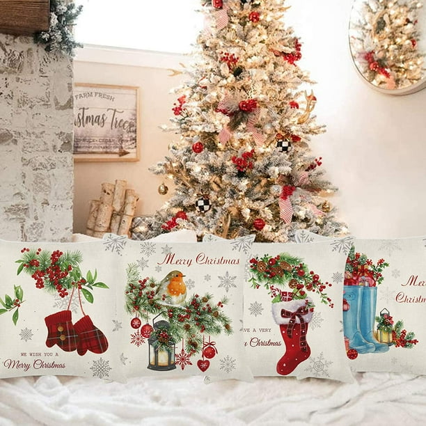 Christmas pillow top covers walmart
