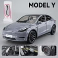 thumbnail image 1 of 1:24 Model Y 3 S SUV Alloy Car Model Diecasts Metal Toy Vehicles Car Model Simulation Sound and Light Collection Childrens Gifts Model Y Gray, 1 of 6