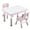 Pink, variant on Kids Table and 2 Chairs Set, Height-Adjustable Toddler Table and Chair Set with Graffiti Desktop, 31.5''L x 23.6''W Children Activity Table for Daycare, Classroom, Home