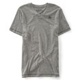 thumbnail image 1 of Aeropostale A87 - Camiseta adornada con cuello en V para hombre, gris, XXL Aeropostale Camiseta adornada, 1 of 2
