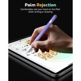 thumbnail image 4 of MoKo Pencil for iPad (A16) 11th 10th Gen, Stylus Pen for 2018-2025 Apple iPad 11/10/9/8/7/6/A16, Mini 7/6/5, Air M3/M2 11"/13"/5/4/3, Pro M4 13"/12.9"/11" Tilt Sensitivity,Gradation Purple, 4 of 8