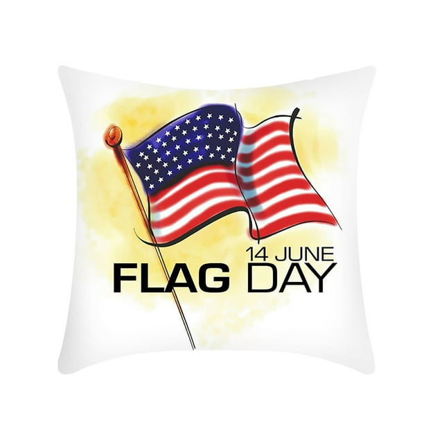 1 Pcs Pillow Cover, Patriotic Day American Flag And, Indoor And Outdoor Decoration Independence Day
