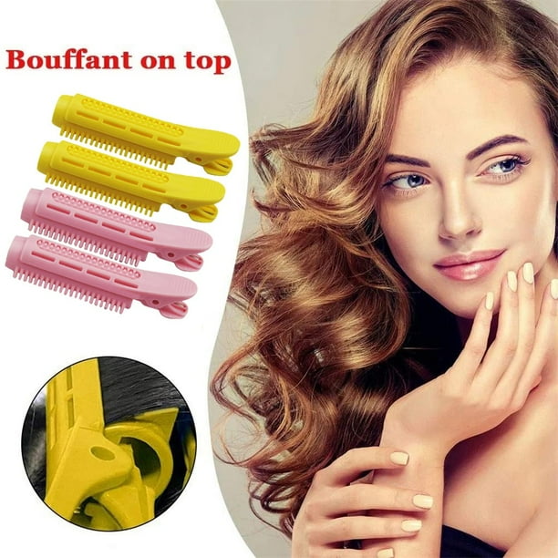 Pinzas para el cabello para mujeres, pinzas para peinar, pinzas para el cabello para niñas, pinzas para raíces, flequillo, esponjosas, para peinar cabello rizado, herramienta de peluquería natural, pi