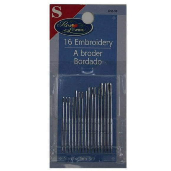 Aiguilles à broder à la main, grosseurs assorties