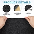 thumbnail image 3 of 39"x39" Speaker Box Carpet Fabric with Adhesive Back,  Gray Car Trunk Under Felt Carpet Liner Interior Cover Roll Carpeting for Sub Box, Auto, RV, Boat, Marine, Door Liner, 3 of 7