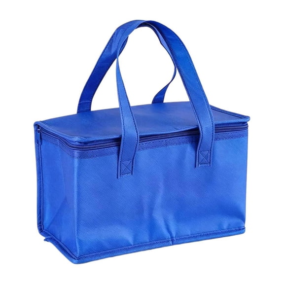 Portable Insulated Lunch Cooler Bag Folding Thermal Food Tote Drink Carrier for Picnic Travel Delivery Use