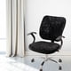 thumbnail image 4 of Fundas de terciopelo para silla de oficina, elásticas, para asiento de sillón, giratorias, elevadoras, para ordenador Funda de asiento negra, 4 of 9