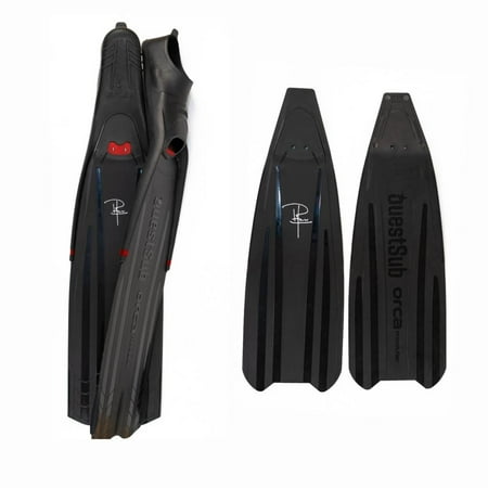 Questsub Orca Freediving and Spearfishing fins EU39/40 USA06/07.5 Long and short blades included