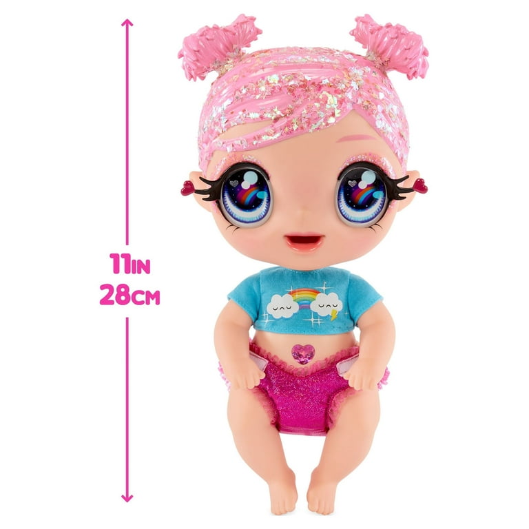 Glitter Babyz Dreamia Stardust (Pink) Baby Doll w/ 3 Color Changes, Gift  Toy for Girls Ages 3 4 5+