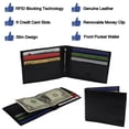 thumbnail image 3 of Slim Wallets For Men With Money Clip Bifold Wallet RFID Card Holder Mens Wallets, 3 of 8