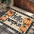 thumbnail image 6 of Zynviq 15.7" X 23.6" Area Rugs Pumpkin Thanksgiving Throw Rug Polyester Washable Beige Rectangular Small Rug for Front Door, 6 of 7