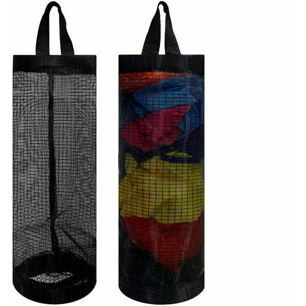 2 Pcs Plastic Bag Holder Trash Bags Storage Dispenser Organizer for
