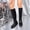Black, variant on Women Mid Calf Boots, Thermal Waterproof No Slip Low Heel Riding Boots White Size 5.5