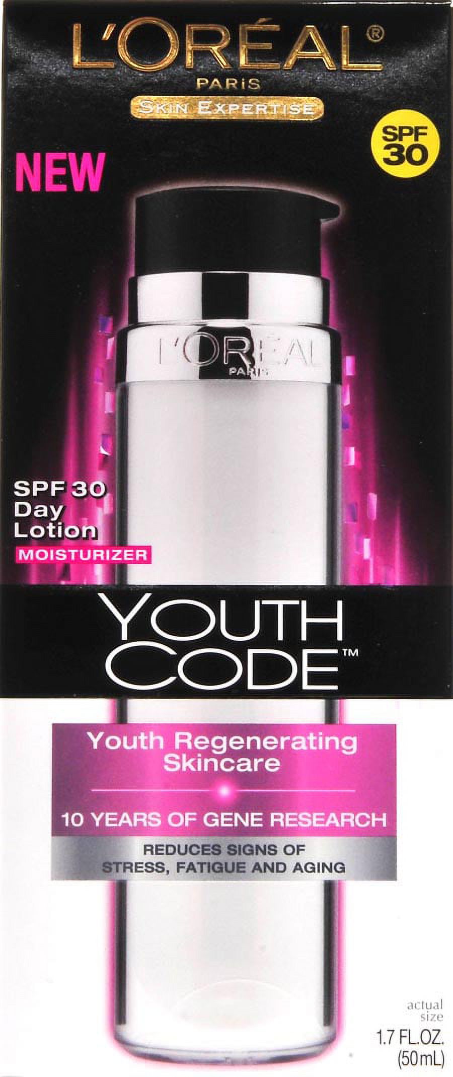 L'Oreal Paris Skin Expertise Youth Code Day Lotion SPF 30 L'Oreal Paris 1.7 oz Lotion Unisex - image 2 of 4