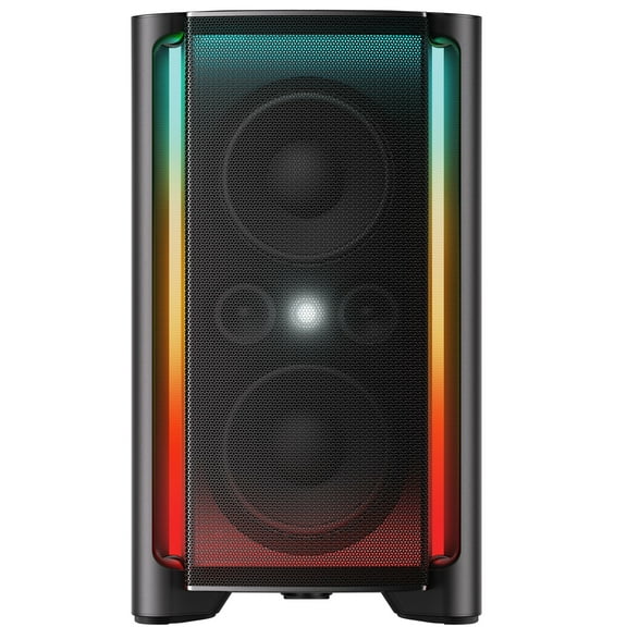 TCL Portable Bluetooth Party Speaker with 340W Powerful Sound, 8 RGB Dynamic Light Shows, 18 Hour Battery, and IPX4 Splash-Proof Rating (NEW 2025) - TP300K