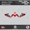 thumbnail image 2 of Kalair GFX Graphics Kit for Ktm DUKE390 (2024) Scalper Series, 2 of 4