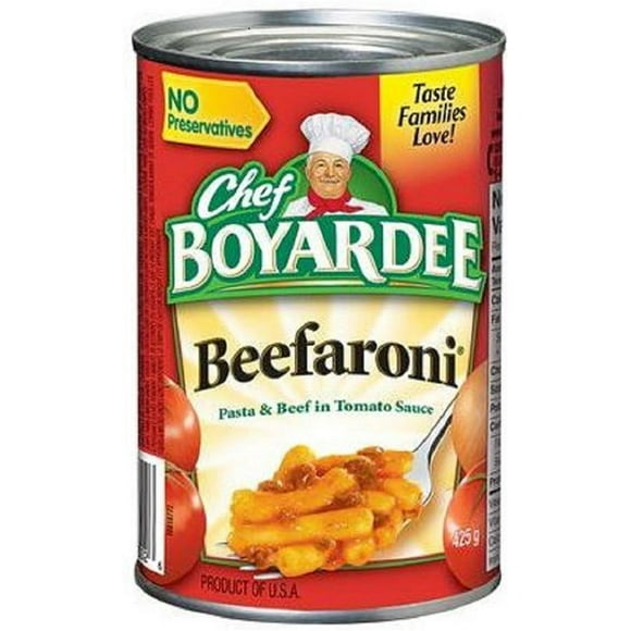 Pâtes et bœuf à la sauce tomate Beefaroni de Chef BoyardeeMD 425 g