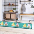 thumbnail image 4 of SKYSONIC 2'X6' Easter Gnomes Runner Rug with Rubber Backing, Lovely Dwarf Non Slip Entryway Rug Runner Washable Soft Area Rug Carpet for Hallway Bedroom Kitchen Decor, 4 of 6