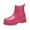 L-Hot Pink, variant on Kcodviy Women Rain Shoes Bouts for Men Comfortable Light Ankle Rain Leather Hunting Boots Frosted Outdoor Rain Wide Width Rain Shoes Boots
