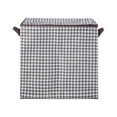thumbnail image 7 of Storage Boxes with Lids Houndstooth Clothes Quilt Bins Container Organizers with Handle for Bedroom Closet, 7 of 7