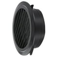 thumbnail image 1 of Black Abs Round Ventilation Hose Diffuser Grille Cover Wall Ceiling Mounting 200Mm, 1 of 9