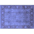 thumbnail image 1 of Ahgly Company Machine Washable Indoor Rectangle Oriental Blue Traditional Area Rugs, 2' x 4', 1 of 4