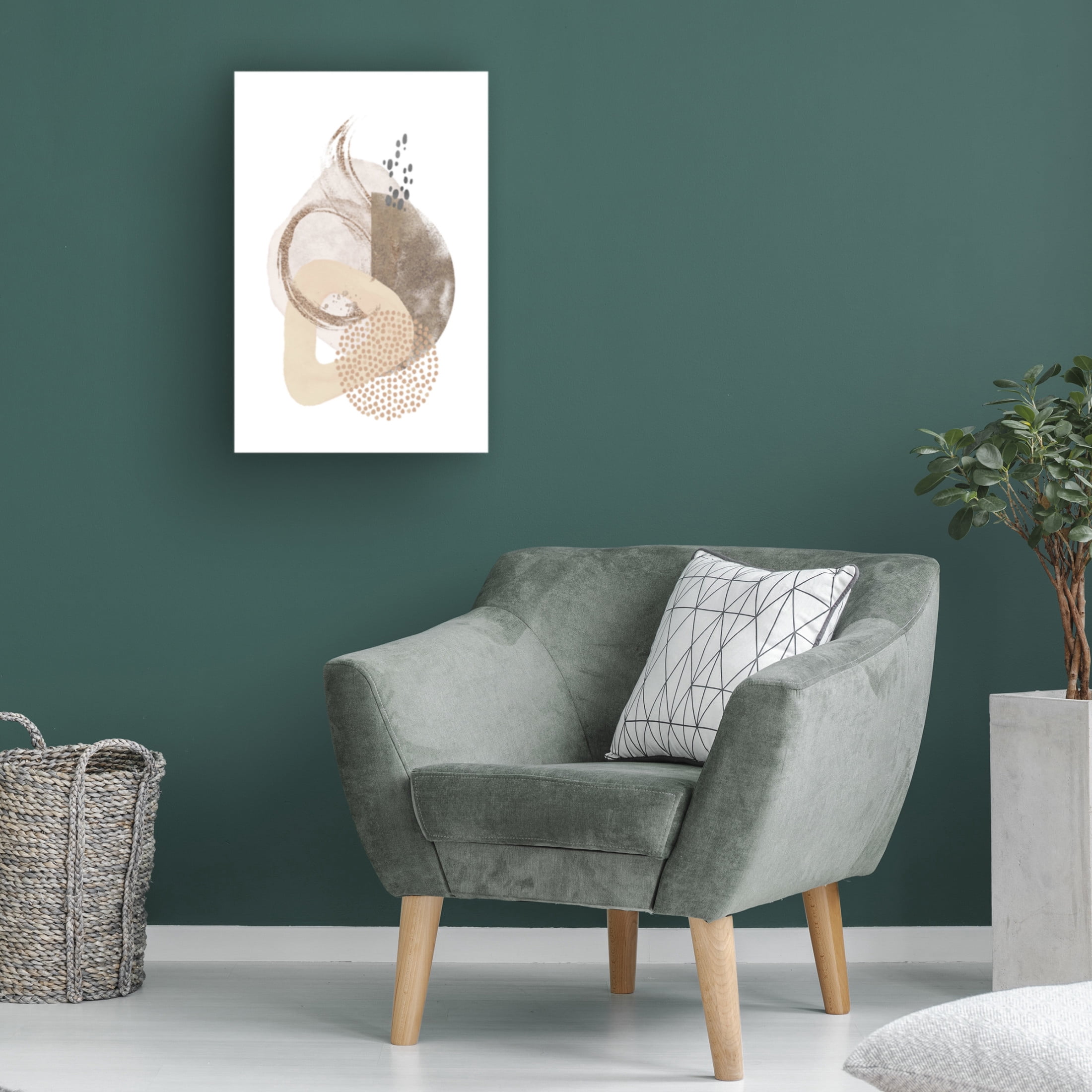 Trademark Fine Art Sally Ann Moss Neutral Silk 1 Canvas Wall Art