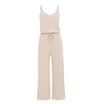 thumbnail image 6 of GILIGEGE Women's 2 Piece Lounge Set,Summer Outfits - Camisole Top & Wide Leg Pants,Dressy Outfits with Pockets,Gym Yoga Outfits,Activewear Loungewear,Comfy Beach & Travel Outfits 2026 Trendy Beige, 6 of 8