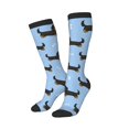 thumbnail image 2 of Fotbe Dachshund Dog print Women's Men's Novelty Crew Socks Cotton Socks Knee High Socks for Walking,Running,Nurses,Pregnancy, 2 of 8