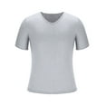 thumbnail image 4 of Sport Tshirt Men Thin Tshirts for Men Summer Shirts for Men Loose Fit V Neck Short Sleeve Casual Tee Tops Fashion Solid Color Athletic Beach Blouses, 4 of 8