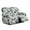 Blue Hydrangea Flower, variant on Xoenoiee Hippie Daisy Swirl Print 6 Pieces Stretch Recliner Loveseat Covers Soft Reclining Couch Cover with Pockets Anti-Slip Sofa Slipcovers Fitted Furniture Protector for Pet Kid