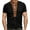 r-503Black100, variant on Men's Casual T Shirt Solid Color Short Sleeve V-Neck T-Shirts Stylish Braided With Color Block Everyday Wear Men's Athletic Tee Shirts