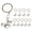 Antique silver, variant on 10Pcs Western Cowboy Metal Keychain With Horseshoe And Galloping Horse