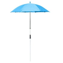 Adjustable Umbrella for Outdoor Potted | 50cm Sun Protection Shade Cover for Garden Planters | Alloy Frame with Adjustable Height | UV & Rain Resistant Polyester Canopy | 1-Pack