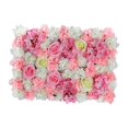 thumbnail image 1 of Panel de Pared de Flores Artificiales Macarena Telón de Fondo de Flores Rosas 40 cm x 60 cm, 1 of 8