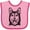 Pink and Fuchsia, variant on Inktastic Siberian Husky Sketch Portrait Boys or Girls Baby Bib