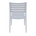 thumbnail image 3 of Compamia Ares Outdoor Patio Dining Chair in Silver Gray, 3 of 6