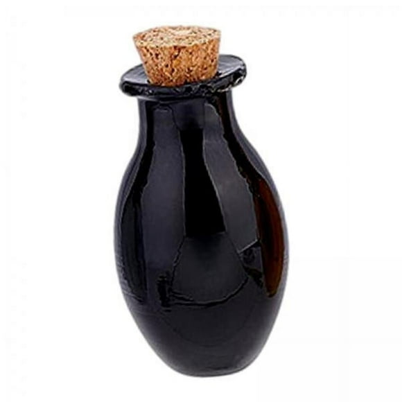 veasfak 5x Mini Glass Bottles with Cork Stoppers Wishing Bottle Transparent Small Glass