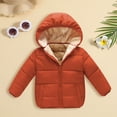 thumbnail image 2 of Otqutp Baby Windproof Jacket Autumn/Winter Preschool Girls/Boys Long Sleeve Hooded Removable Hat Down Filled Jacket 2 to 7 Years Old(Coffee,6-7 Years), 2 of 4