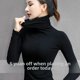 thumbnail image 2 of Camiseta de manga corta con cuello alto y estilo polo de terciopelo para mujer, otoño/invierno, con mangas interiores, lijado, gruesa, versátil y moderna, 2 of 4