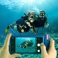 thumbnail image 2 of QUANFENG QF Waterproof Phone Pouch IPX8 Cellphone Dry Bag Underwater Beach Essentials for Water Sports, Travel- Blue, 2 of 5