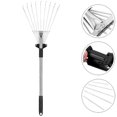 thumbnail image 4 of Seafood Tools Foldable Garden Rake Retractable Garden Rake Yard Leaf Rake Fallen Leaves Raker Flower Beds Rake, 4 of 4