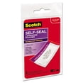 thumbnail image 3 of Self-Sealing Laminating Pouches, 12.5 Mil, 2.81" X 4.5", Gloss Clear, 5/pack | Bundle of 5, 3 of 4