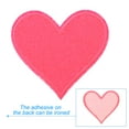 thumbnail image 3 of Uxcell parches de plancha en forma de corazón para ropa, empaques de regalos, textiles para el hogar, rosa, 3 piezas, 3 of 7