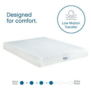 Cool Gel 8 Queen Medium Tight Top Gel Memory Foam Mattress, White