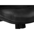 thumbnail image 6 of Monarch Specialties Office Chair, Swivel, Ergonomic, Armrests, Work, Black Leather Look, 6 of 11